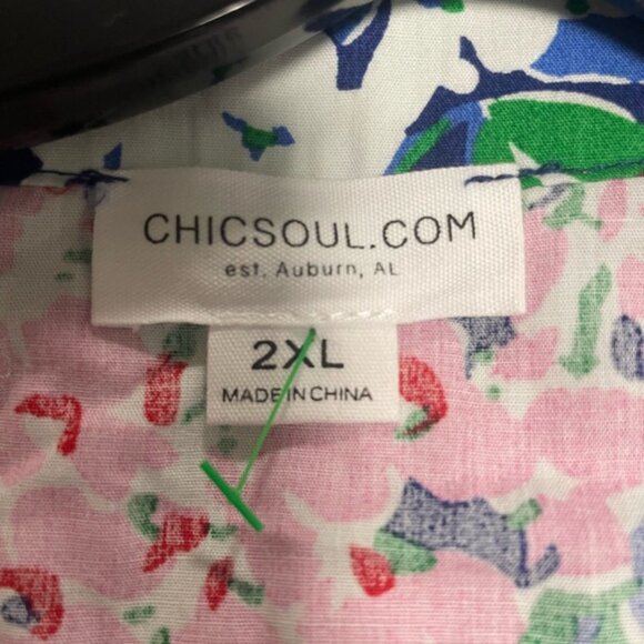 ChicSoul Choose To Shine Floral Dress Size 2XL - Picture 9 of 9